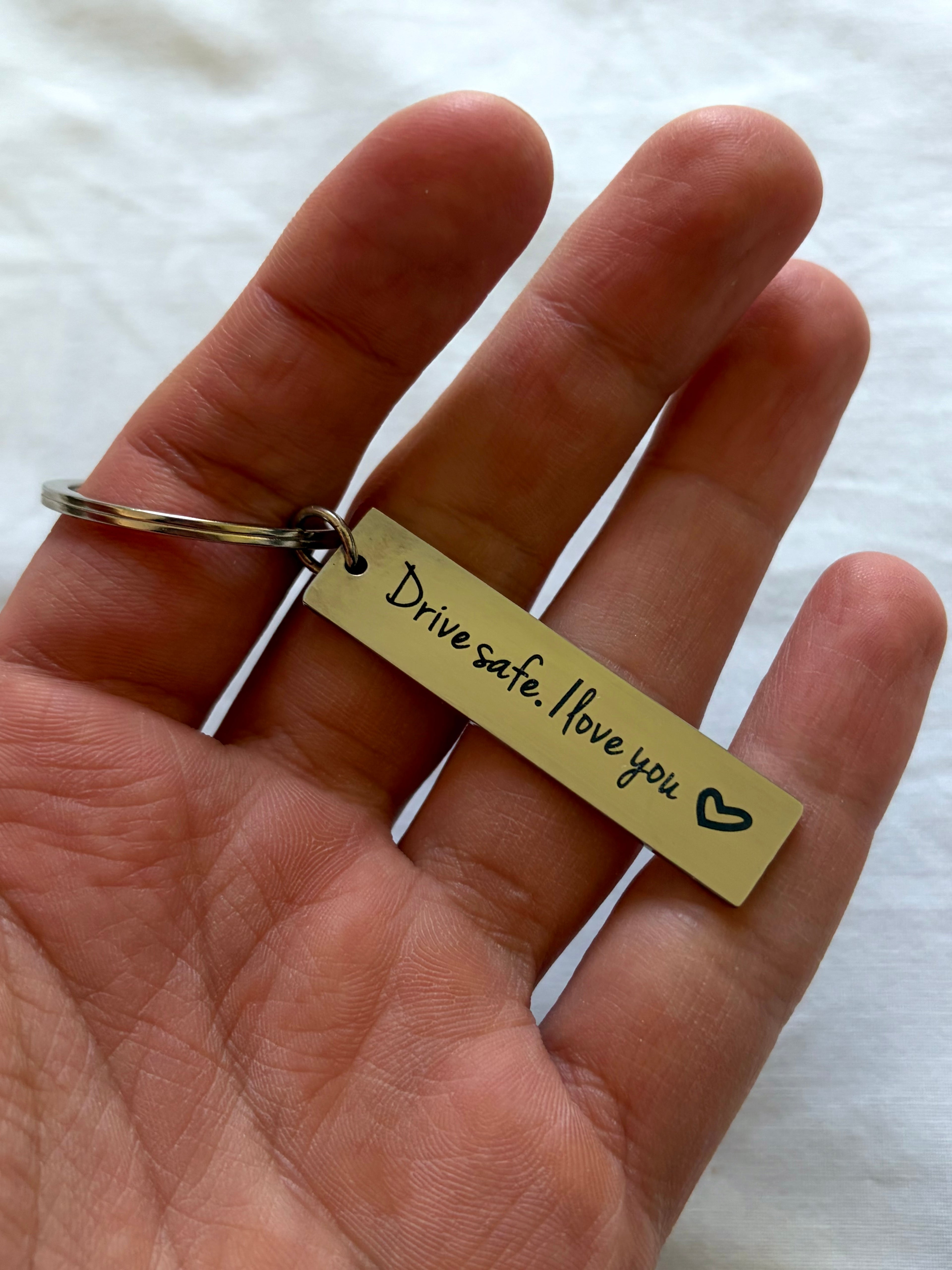 Brelok „Drive Safe, I Love You”